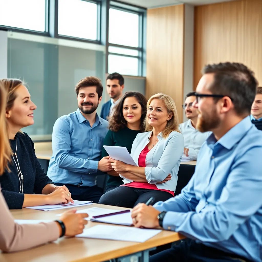 Professional die succesvol is gepromoveerd dankzij nieuwe vaardigheden