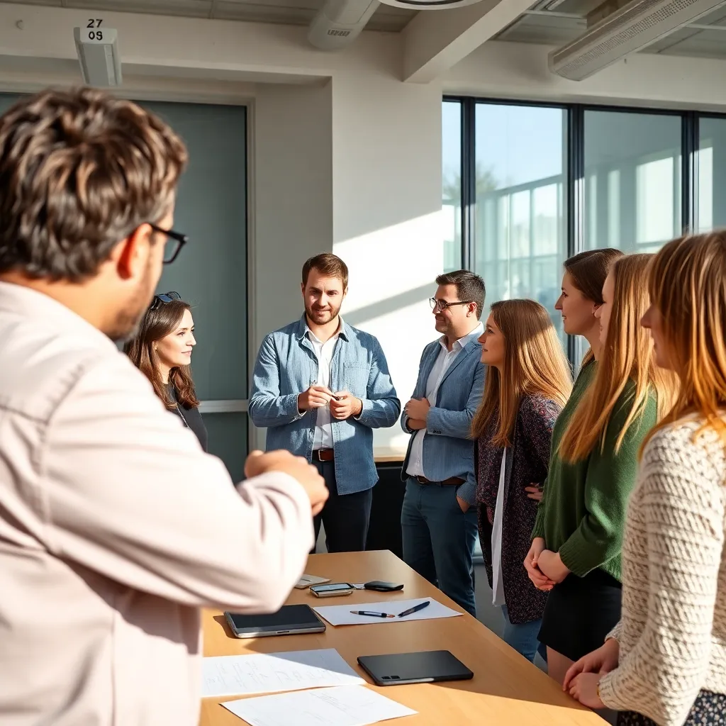 Persoon die deelneemt aan een interactieve training sessie in Nederland