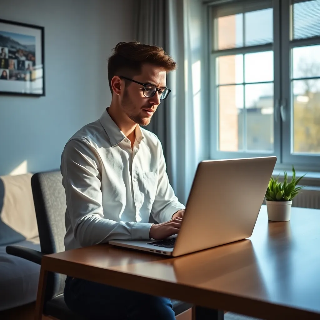 Professional die online cursus volgt op laptop